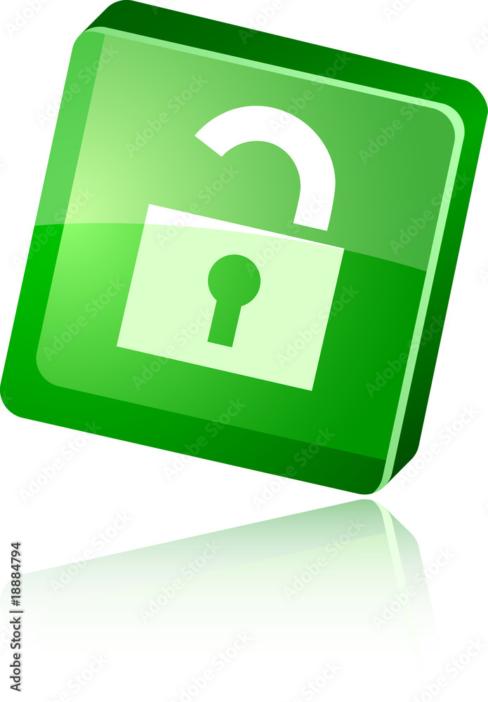 Padlock icon. Padlock icon.