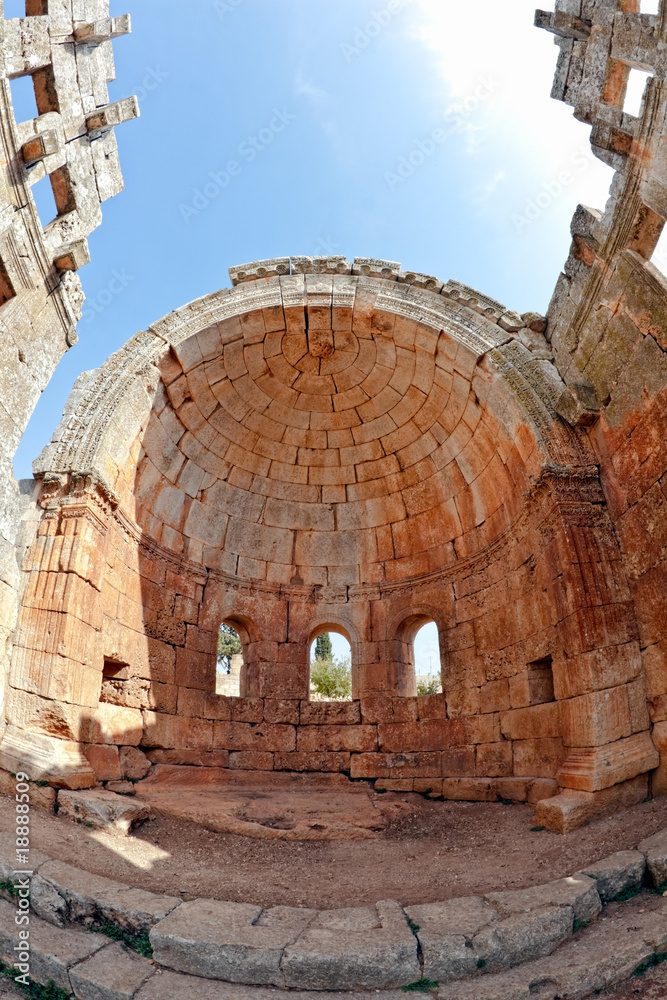 Naklejka premium Syria - The Dead Cities, Qalb Lozeh