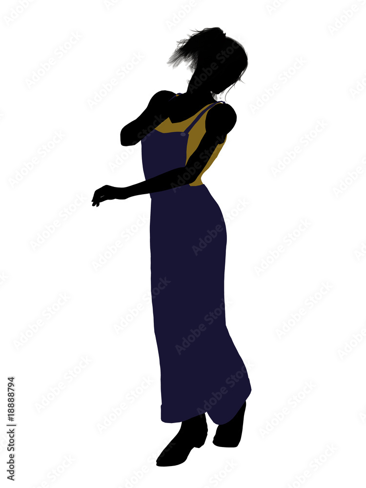 Casual Woman Illustration Silhouette