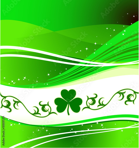 St. Patrick's Day green background