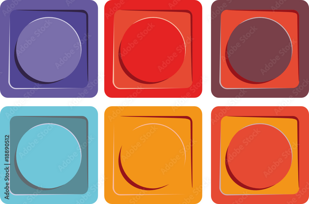 Vector buttons for web-site