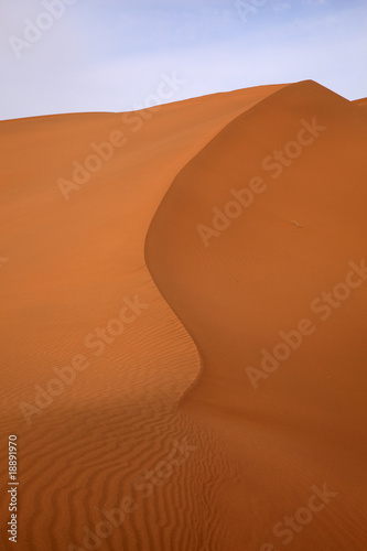 curve of sand dune
