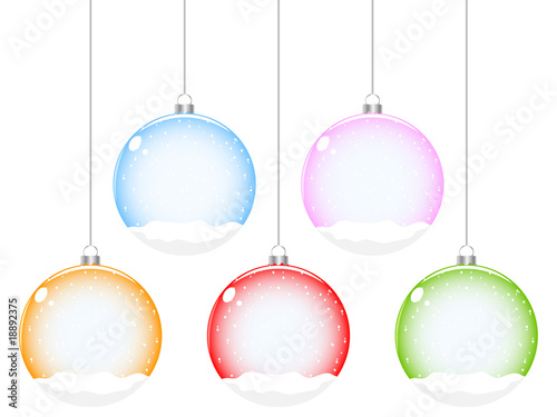 christmas globe vector illustration