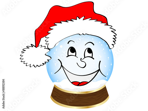 christmas globe vector illustration