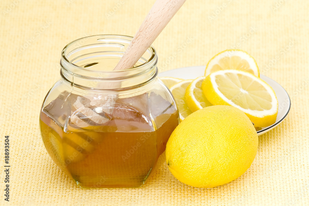 jar of honey, lemon and dooden drizzler jar of honey, lemon and dooden drizzler