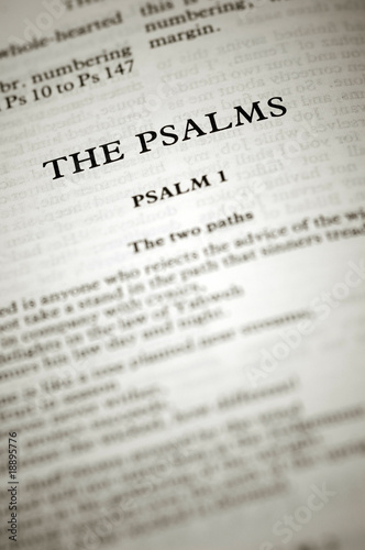 Bild auf Leinwand psalms bible verses from chapter 1