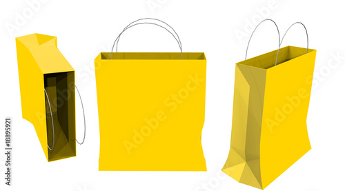 Konstfotografi sac jaunes pour le shopping