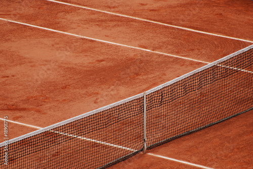 Court de Tennis en Terre Battue