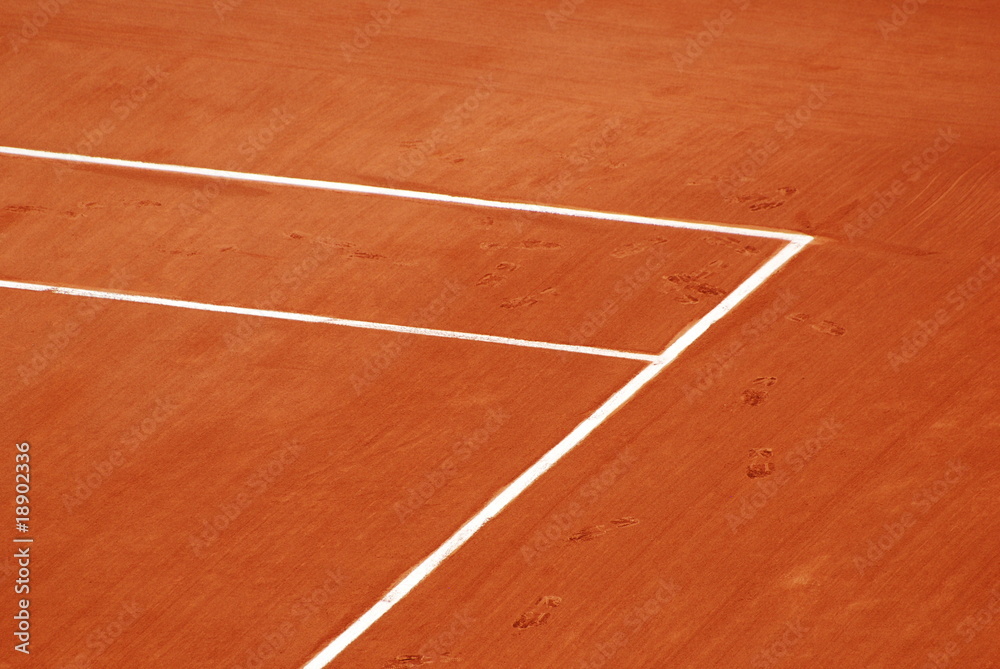 Court de Tennis en Terre Battue