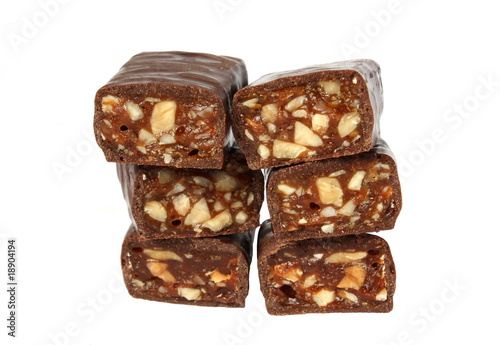 chocolate candy with nuts