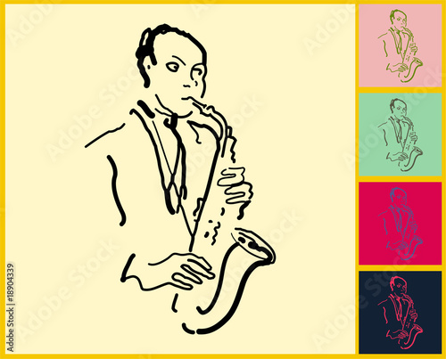 saxophone player