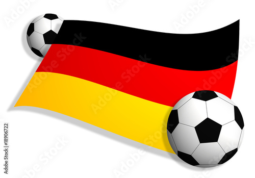 soccer balls   flag of Germany