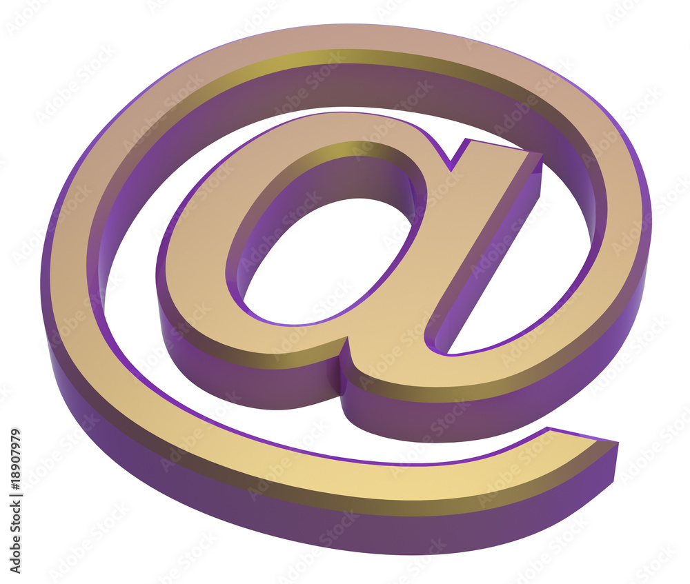 E-mail sign isolated on white E-mail sign isolated on white