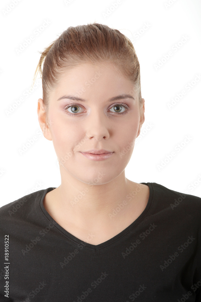 Young caucasian woman Young caucasian woman