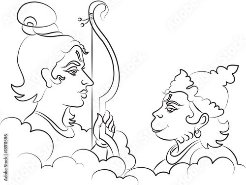 Ram and Hanuman