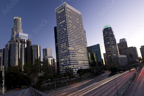 Los Angeles city lights at night