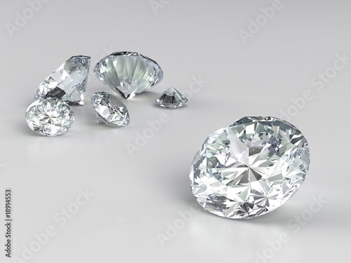 several diamonds