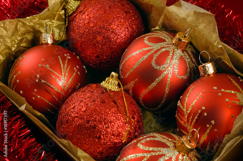 boxed christmas balls