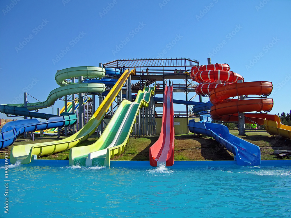 Aquapark slides, Sevastopol, Crimea Aquapark slides, Sevastopol, Crimea