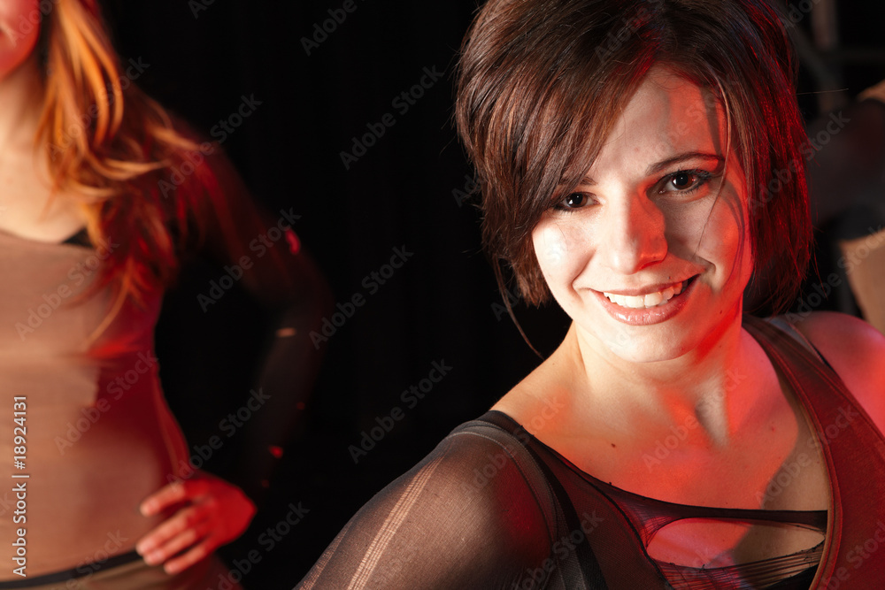Naklejka premium Dancers on stage