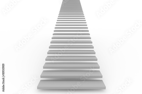 Stairway isolated on white