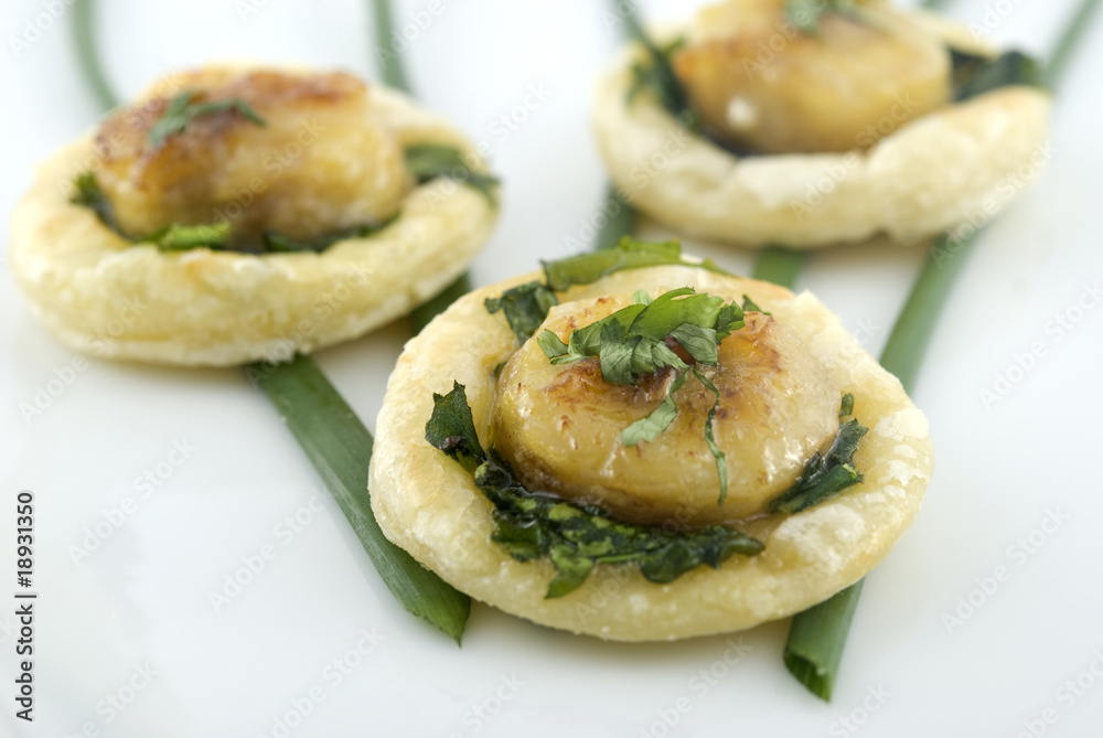 Scallop appetizer Scallop appetizer