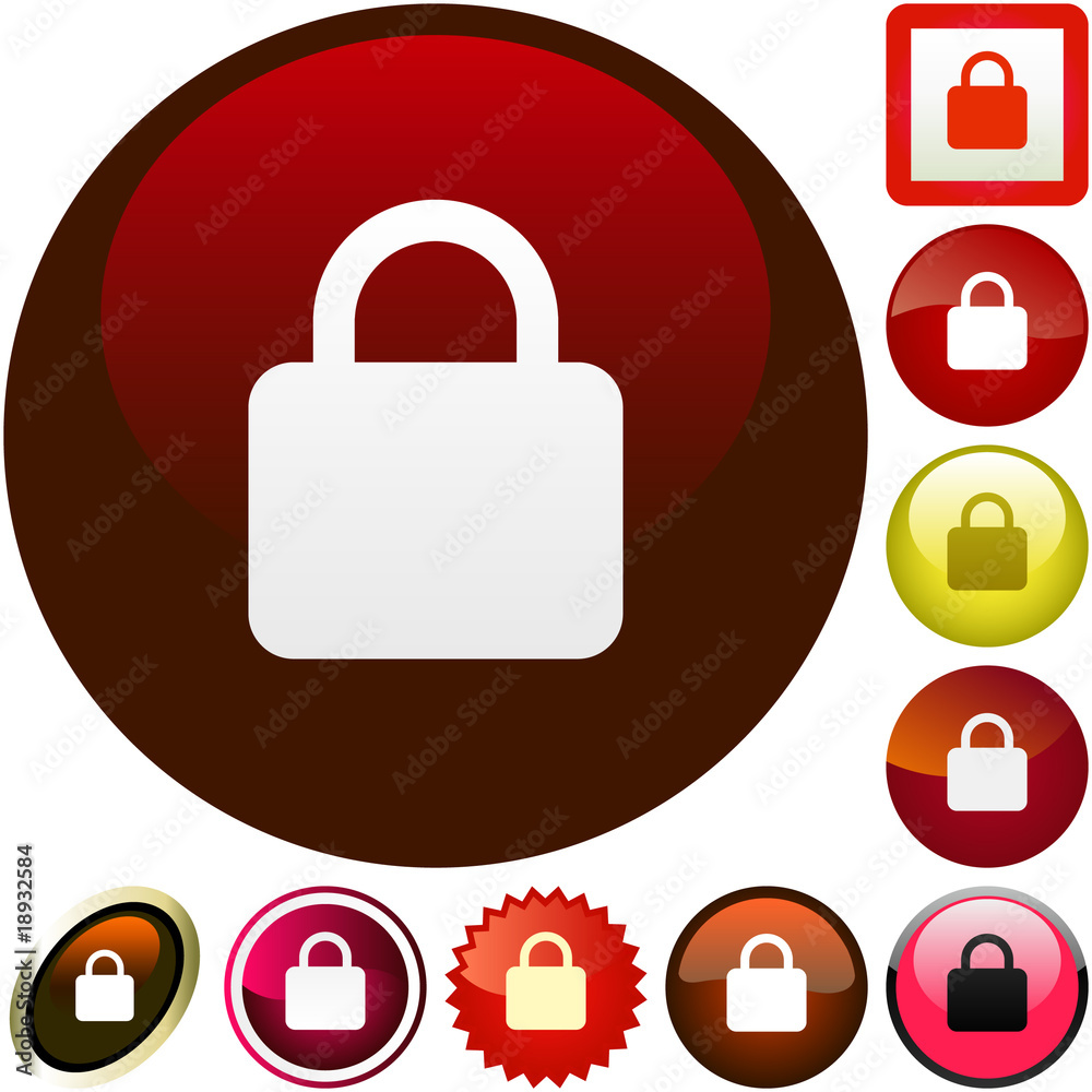 Lock icon. Vector set for web. Lock icon. Vector set for web.
