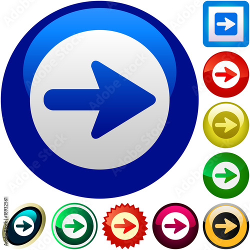 Arrow set vector for web design.