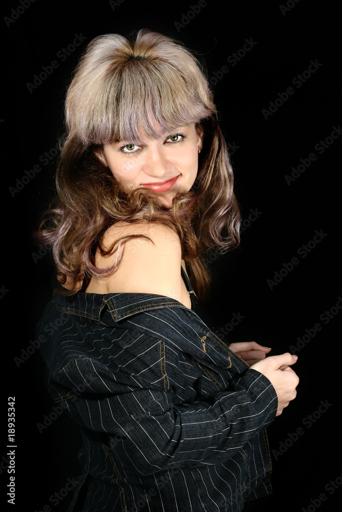 seductive business woman in jacket seductive business woman in jacket