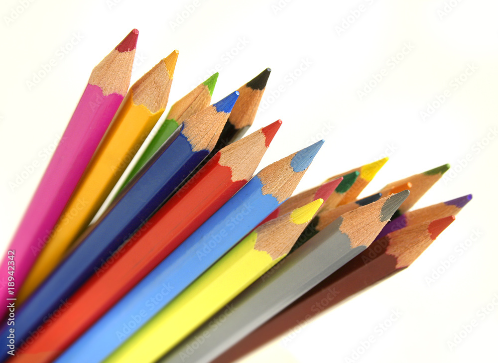 Obraz premium Color pencils setup