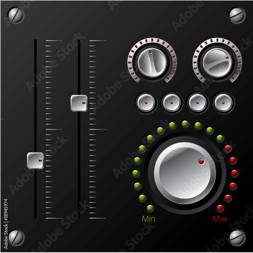Hi-fi knobs with LED