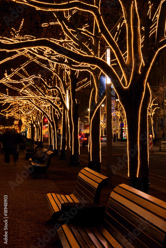 Canvas Print Berlin Unter den Linden Weihnachten 07