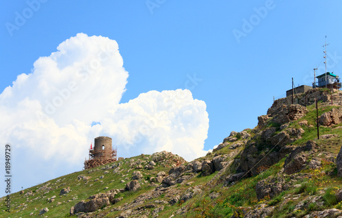 Quadro su tela Balaclava Genoese fortress view (Crimea, Ukraine)