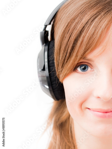 Girl listening music