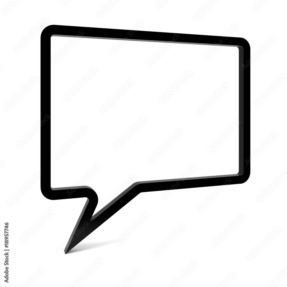 Naklejka premium Empty Speech Bubble