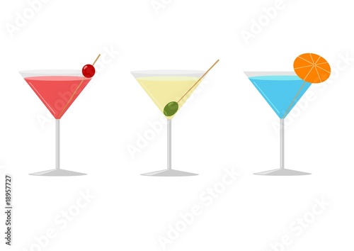 Three cocktails