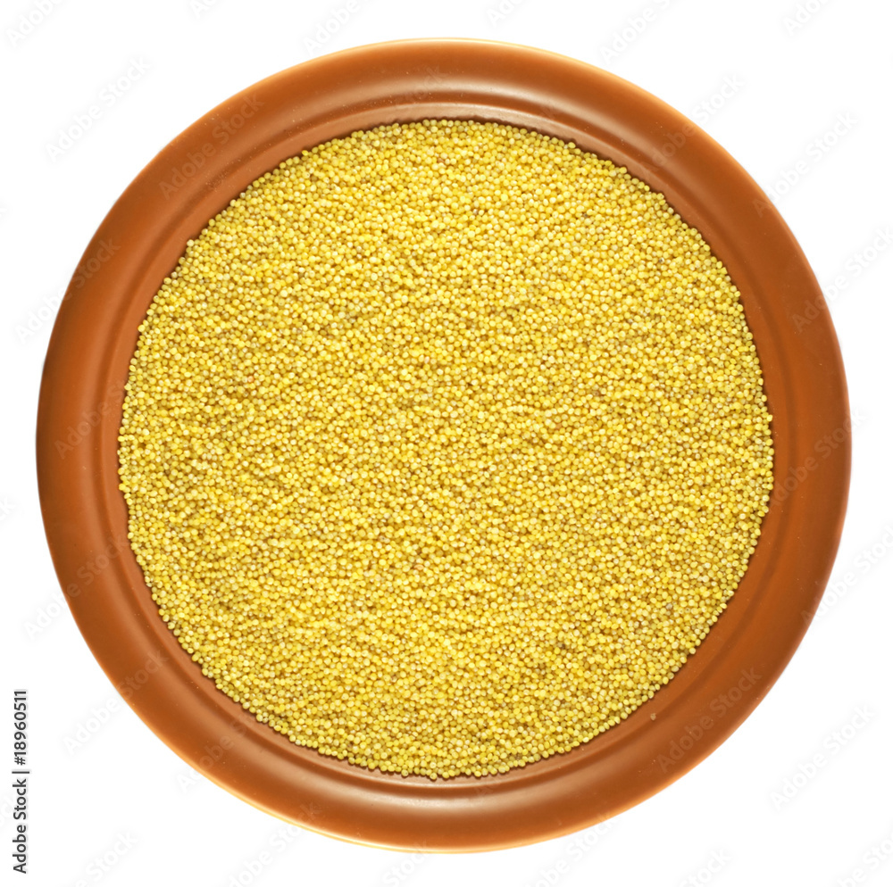 Abstract background of raw millet Abstract background of raw millet