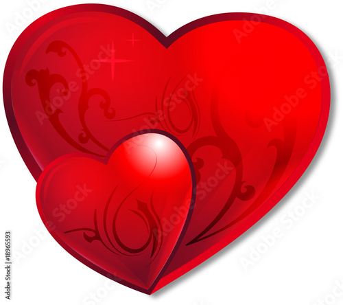 coeurs rouges