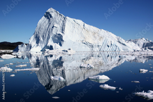 Ice berg in Jakobshavn, Greenland.