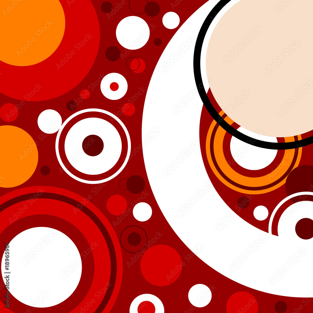 Obraz premium Kreismuster rot
