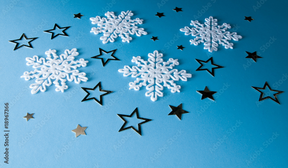 Schneeflocken und Sterne Schneeflocken und Sterne