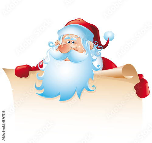 Santa Claus with Christmas list