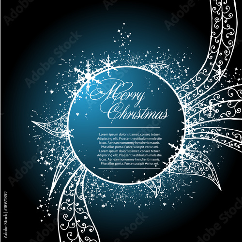 blue background for new year and for Christmas