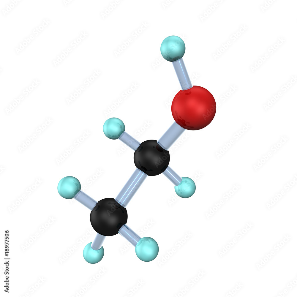 Obraz premium Molecule Ethanol