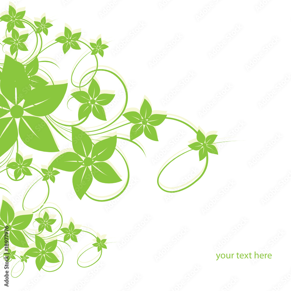 Abstract flowers background with place for your text Abstract flowers background with place for your text