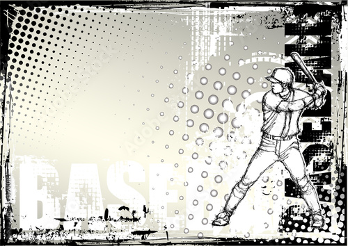 baseball grunge background