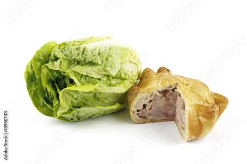 Salad Lettace and Pork Pie