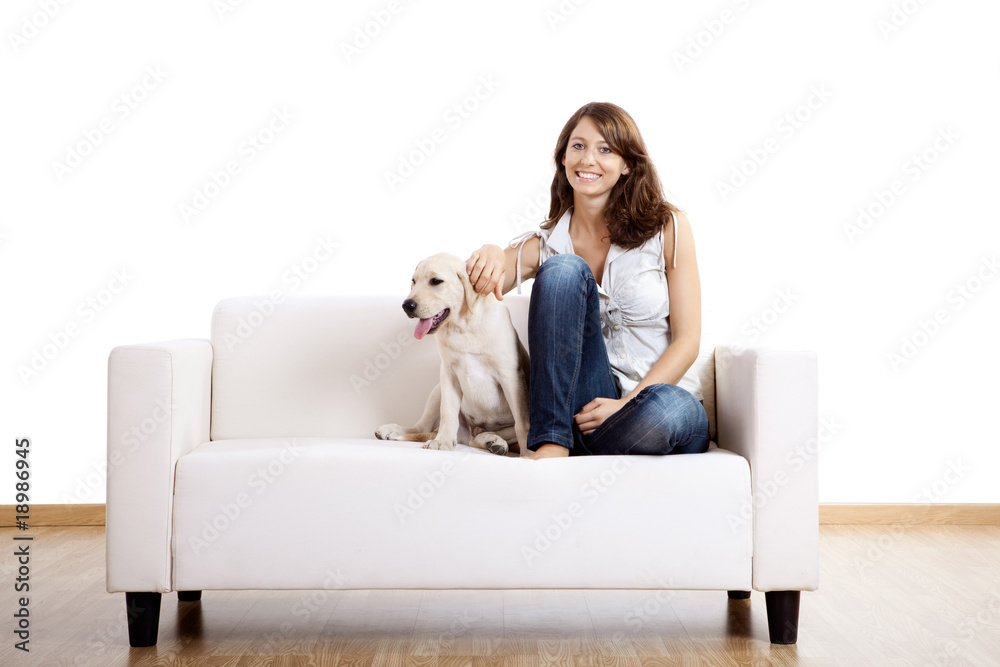 Obraz premium Girl with her best friend
