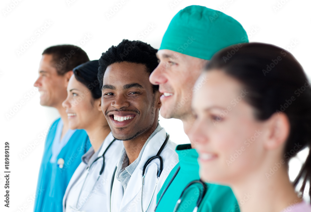 International medical group standing together International medical group standing together