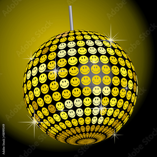 Smiley Mirror Ball